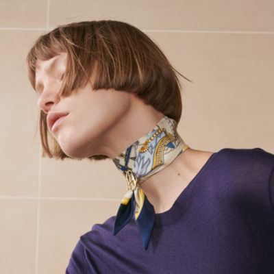 [あきさん専用]HERMES ツイリースカーフ(モザイク柄)貝殻 HERMES ツイリースカーフ(モザイク柄)貝殻